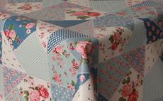 Blue Patchwork Rose