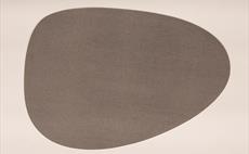 Lino Grey Place Mat (Tear Drop)