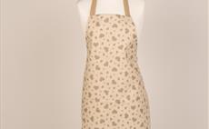 Hearts Taupe Adult Apron - Mirha