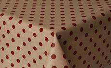 Polka Cranberry Oilcloth