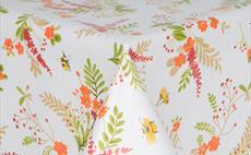 Bees Orange Oilcloth