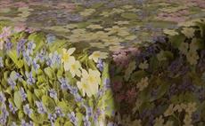Field Of Flowers PVC Tablecloth 160cm Round