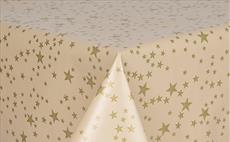 Wondertex Gold Stars On Beige