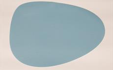 Lino Sky Blue Place Mat (Tear Drop)