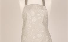 Glam Stencil Leaf Adult Apron - Living