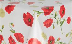 Poppies Oilcloth >> OUT OF STOCK