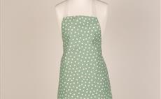 Fantasy Dots Duck Egg Adult Apron - Loneta