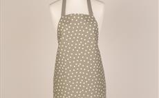 Fantasy Dots Grey Adult Apron - Loneta