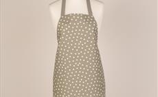 Fantasy Dots Grey Adult Apron - Loneta