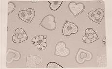 Lovehearts Grey Place Mat