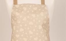 Hearts Cream Adult Apron - Mirha