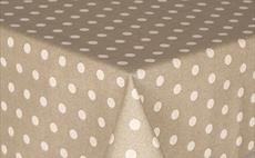 Loneta Polka Cream* 180cm Wider Width